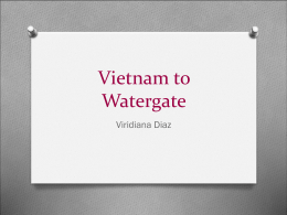 Vietnam to Watergate - East Aurora School District 131