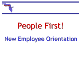 People First! - Florida Gulf Coast University