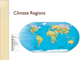 Climate Regions - Black River High School