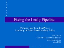 Fixing the Leaky Pipeline
