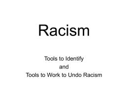 Racism - Loyola University New Orleans