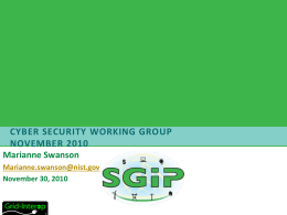 SGIP Update Meetings