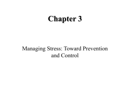 STRESS & STRESS MANAGMENT - Pearson Education Canada