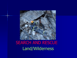 Search and Rescue Ground - Chatham Emergency Management …