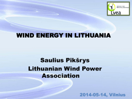 wind energy in lithuania - EESC European Economic and