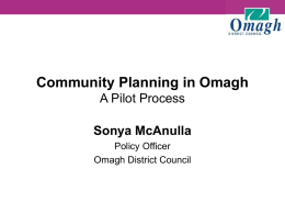 Community Planning - Department of Finance and Personnel