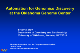 PowerPoint Presentation - The Human Genome Project: The