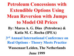 Investment under Uncertainty in E&P M.Sc. Thesis Special