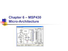 Chapter 06 - MSP430 Micro