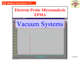 Electron probe microanalysis EPMA - UW