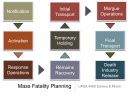 Mass Fatality Planning - University of New Orleans