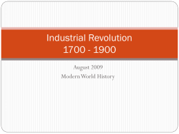Industrial Revolution 1700
