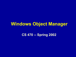 Windows NT Object Manager