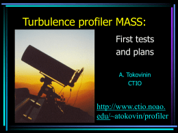 Turbulence profiler MASS: