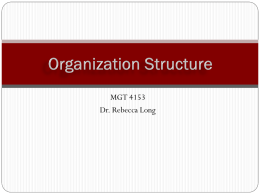 Organization Structure - Mississippi State University