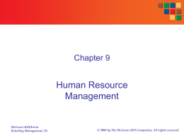 Retail Human Resource Management