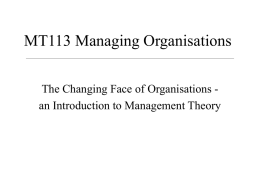 What is Management? - Dublin City University