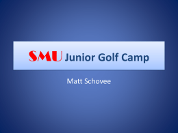 SMU Junior Golf Camp
