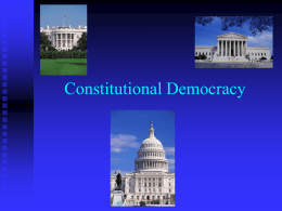 Constitutional Democracy - El Camino College Compton Center