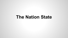 The Nation State