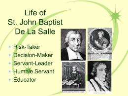 Life of St. John Baptist De La Salle