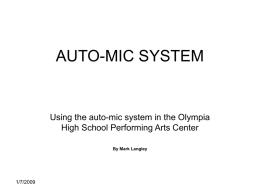 AUTO-MIC SYSTEM