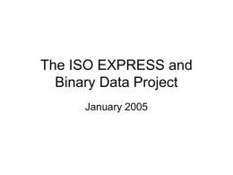 EXPRESS and Binary Data
