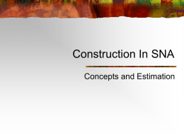 Construction In SNA - Asian Development Bank