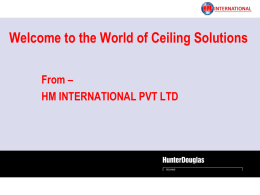 Guide to Ceilings - HM International