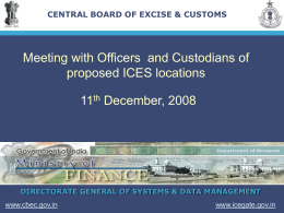 CENTRAL BOARD OF EXCISE & CUSTOMS
