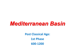 Mediterranean Basin - HISTORY APPRECIATION
