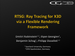 RTfact: Concepts for Generic and High Performance Ray Tracing