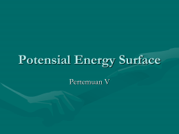 Potensial Energy Surface - Universitas Sebelas Maret