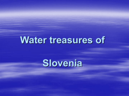 Water treasures of Slovenia
