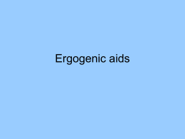 Ergogenic aids - Information Technology at La Trobe