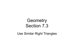 Geometry Section 7.3