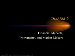 The Principal Money Market Instruments: Amount Outstanding