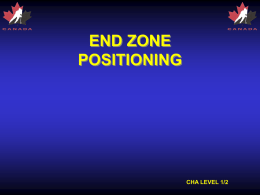End Zone Positioning - Piston