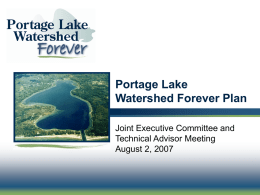 Portage Lake Watershed Forever Plan