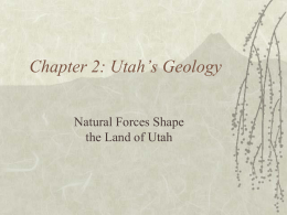 Chapter 2: Utah’s Geology