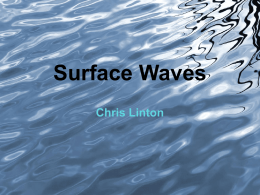 Surface Waves - Institute of Mathematics and its Applications