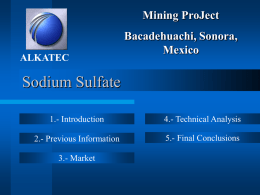 Sodium Sulfate Bacadehuachi - Build a Free Website with
