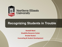 Recognizing Students in Trouble