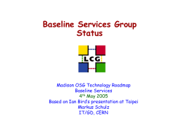 Baseline Services Interim Report
