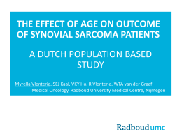 THE EFFECT OF AGE ON OUTCOME OF SYNOVIAL SARCOMA PATIENTS