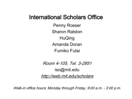 International Scholars Office