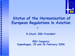 EGU Presentation - EUROPEAN GLIDING UNION