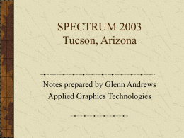 Spectrum 2003 summary