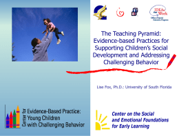 Center for Evidence-Based Practice: Young Children with