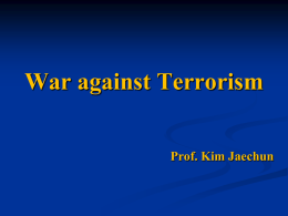 War against Terrorism